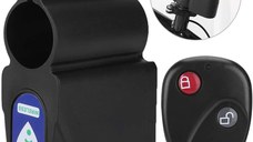 Alarma pentru bicicleta SpectrumPoint®, telecomanda, senzor de miscare, ABS, 105dB, negru