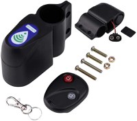 Alarma pentru bicicleta SpectrumPoint®, telecomanda, senzor de miscare, ABS, 105dB, negru - 2