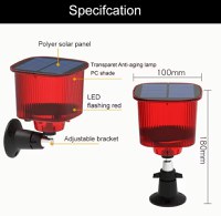Alarma solara cu ultrasunete pentru indepartarea animalelor Q Bj900, aparat anti-daunatori, Red - 7