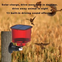 Alarma solara cu ultrasunete pentru indepartarea animalelor Q Bj900, aparat anti-daunatori, Red - 10