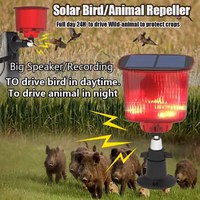 Alarma solara cu ultrasunete pentru indepartarea animalelor Q Bj900, aparat anti-daunatori, Red - 14