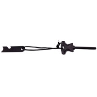 Amnar pentru camping IdeallStore®, Ultimate Survival, otel inoxidabil, 11.5 cm, negru - 3