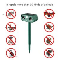 Aparat Anti Daunatori Ultrasonic Solar Animale MRG M1190, Senzor, Exterior - 1