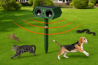 Aparat Anti Daunatori Ultrasonic Solar Animale MRG M1190, Senzor, Exterior - 7