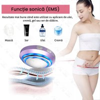 Aparat cu ultrasunete, GlowforHome, pentru remodelare corporala, reducerea grasimii, EMS, microcurent, wireless, mov - 8