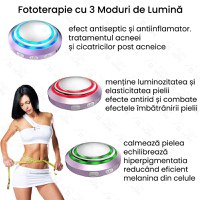 Aparat cu ultrasunete, GlowforHome, pentru remodelare corporala, reducerea grasimii, EMS, microcurent, wireless, mov - 7
