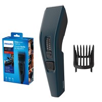 Aparat de tuns PHILIPS Seria 3000 HC3505/15, 13 setari de lungime, utilizare cu fir, lame din otel inoxidabil, Albastru - 9
