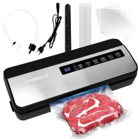 Aparat de vidat si sigilat alimente IMA Trend, 130W cu 80kpa, 5 functii vidare umed/uscata/soft, 30 cm, Gri - 2