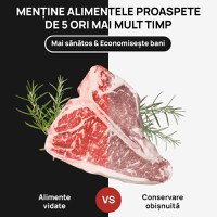 Aparat de vidat si sigilat alimente IMA Trend, 130W cu 80kpa, 5 functii vidare umed/uscata/soft, 30 cm, Gri - 7