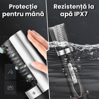 Aparat electric pentru curatat solzi de peste, GlowforHome, Lame din Otel Inoxidabil 304, IPX7, 6000 RPM, 75W, Negru - 6