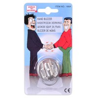 Aparat farsa buzz, strangere de mana, soc electric, argintiu - 1