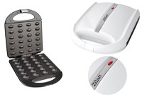 Aparat pentru preparat nuci Zilan ZLN2809 ALB, 1600W, indicator luminos, Placi Neaderente - 5