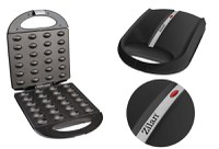 Aparat pentru preparat nuci Zilan ZLN2816 Negru, 1600W, indicator luminos, Placi Neaderente - 4