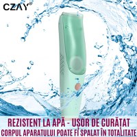 Aparat Tuns Bebelusi Ultra Silentios CZAY®, Aspirare Par, Lame Inox si Ceramica, 2 Trepte Viteza, USB, 2 Piepteni - 5
