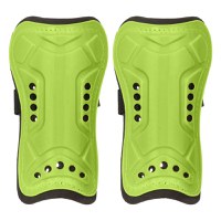Aparatori tibie fotbal, model universal, culoare verde lime, ajustare elastica 18 cm, set 1 pereche - 3