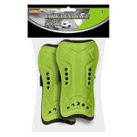 Aparatori tibie fotbal, model universal, culoare verde lime, ajustare elastica 18 cm, set 1 pereche - 2
