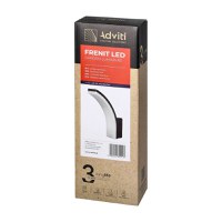 Aplica de gradina ADVITI Frenit AD-OP-6204BLPM4, 20W, LED SMD, 2300lm, IP65, 4000K, negru - 9