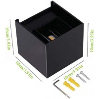 Aplica Exterior Techstar® LED Light CUBE , Putere 6W, A+, Rezistenta la Apa si Praf, Alb Cald, 3000K, Aluminiu, Negru - 1