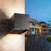 Aplica Exterior Techstar® LED Light CUBE , Putere 6W, A+, Rezistenta la Apa si Praf, Alb Cald, 3000K, Aluminiu, Negru - 14