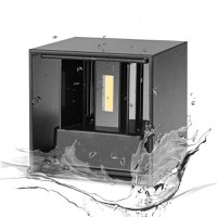 Aplica Exterior Techstar® LED Light CUBE , Putere 6W, A+, Rezistenta la Apa si Praf, Alb Cald, 3000K, Aluminiu, Negru - 10