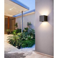 Aplica Exterior Techstar® LED Light CUBE , Putere 6W, A+, Rezistenta la Apa si Praf, Alb Cald, 3000K, Aluminiu, Negru - 11