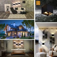 Aplica Exterior Techstar® LED Light CUBE , Putere 6W, A+, Rezistenta la Apa si Praf, Alb Cald, 3000K, Aluminiu, Negru - 8