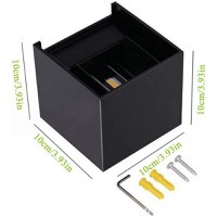 Aplica Exterior Techstar® LED Light CUBE , Putere 6W, A+, Rezistenta la Apa si Praf, Alb Rece, 6000K, Aluminiu, Negru - 3