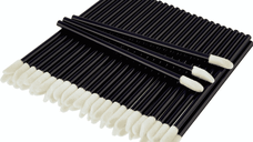 Aplicatoare pentru gene si buze, cu microfibre, 50 bucati