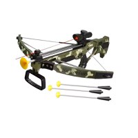 Arbaleta de Jucarie, Crossbow, pentru Copii 6 ani+, cu Ghidaj Laser si 3 Sageti cu Ventuze, Verde Camouflage - 2