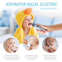 Aspirator nazal electric IMA Baby pentru bebelusi si copii silentios, 6 Trepte de Aspirare, Portabil, cu USB, 500mAh - 7