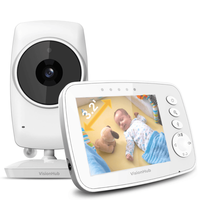 Baby Monitor pentru bebelusi,Sistem Monitorizare Video si Audio Wireless, Raza 300 m, Ecran de 3,2 inch, temperatura - 1