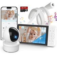 Baby Monitor WiFi 2in1 cu Aplicatie telefon, Camera Audio-Video Multi View, VisionHub®, Ecran UltraHD 1080P de 5inch - 7