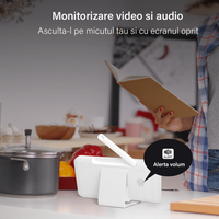 Baby Monitor WiFi 2in1 cu Camera Audio-Video Multi View, UltraHD/5” Night Vision, Aplicatie Telefon, Rotire 355°/90° - 4