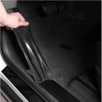 Banda Adeziva Carbon pentru Protectie si Tuning, Interior sau Exterior Auto, 5x500cm, Negru - 1