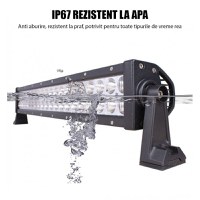 Bara Proiectoare LED Auto Offroad Techstar® PNB1, 36W, 12V-24V, 6000 K, 3500 Lumeni, IP 67, 17 Cm, Flood Beam 60° - 10