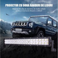 Bara Proiectoare LED Auto Offroad Techstar® PNG1, 36W, 12V-24V, 6000 K, 3500 Lumeni, IP 67, 17 Cm, Flood Beam 60° Cu - 10