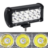 Bara Proiectoare LED Auto Offroad Techstar® PNG1, 36W, 12V-24V, 6000 K, 3500 Lumeni, IP 67, 17 Cm, Flood Beam 60° Cu - 5