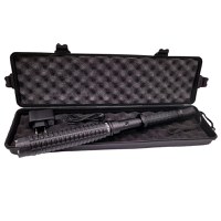 Baston cu electrosoc extensibil IdeallStore®, X10 Rogue, negru, full metalic, 49 cm, cutie transport - 7