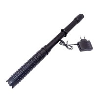 Baston cu electrosoc extensibil IdeallStore®, X10 Rogue, negru, full metalic, 49 cm, cutie transport - 4