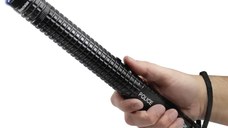 Baston cu electrosoc si lanterna Police X8, metalic, 35 cm, negru, acumulator rezerva inclus