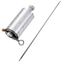 Baston extensibil automat autoaparare IdeallStore®, Training Turf, metal, 145 cm, argintiu - 2