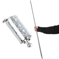 Baston extensibil automat autoaparare IdeallStore®, Training Turf, metal, 145 cm, argintiu - 6