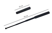 Baston telescopic, 64 cm, maner burete, negru - 1