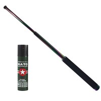 Baston telescopic 65 cm, rainbow, cadou spray NATO 60 ml - 2