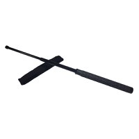 Baston telescopic din otel, negru, 60 cm, 3 sectiuni, husa cadou - 2