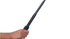Baston telescopic, IdeallStore®, 65 cm, maner burete, negru