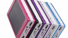 Baterie externa - Power Bank MRG P-187, 20000mAh, Incarcare Solara, Lanterna 20 LED