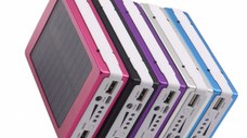 Baterie externa - Power Bank MRG P-187, 20000mAh, Incarcare Solara, Lanterna 20 LED