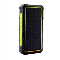 Baterie externa solara A+ Emeszon® 36000 mAh Type C USB 3A, incarcare wireless, IP66, LED, Quick Charge 3.0, negru-verde - 8