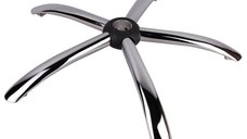 Baza metalica pentru scaun directorial, 58 cm, argintie